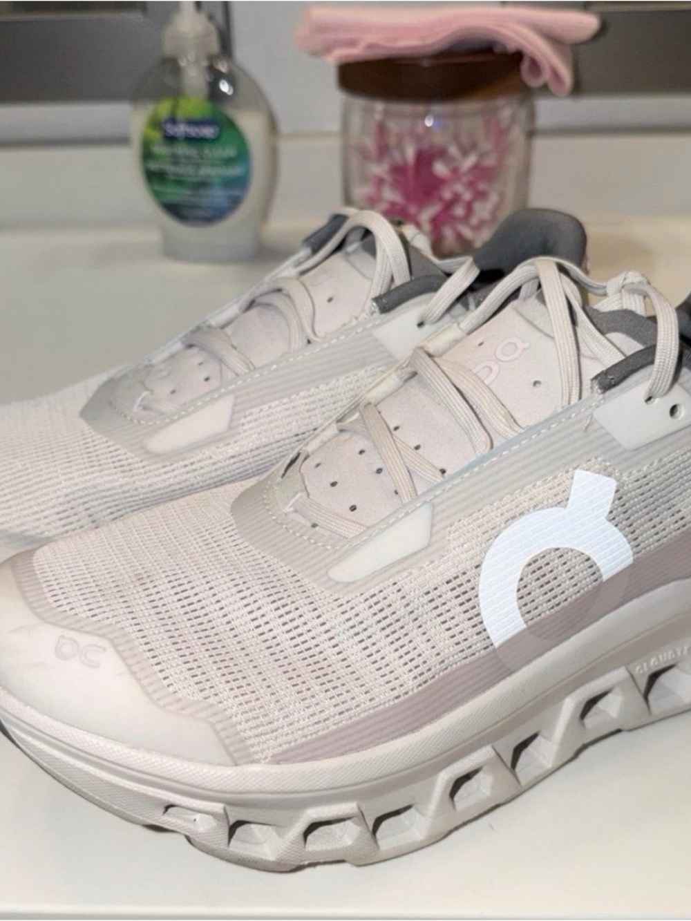 On Cloudnova Women’s Sneakers in Light Gray - Picture 3 of 4